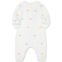 Little Me - Pastel Dots Coverall, Ivory Image 1