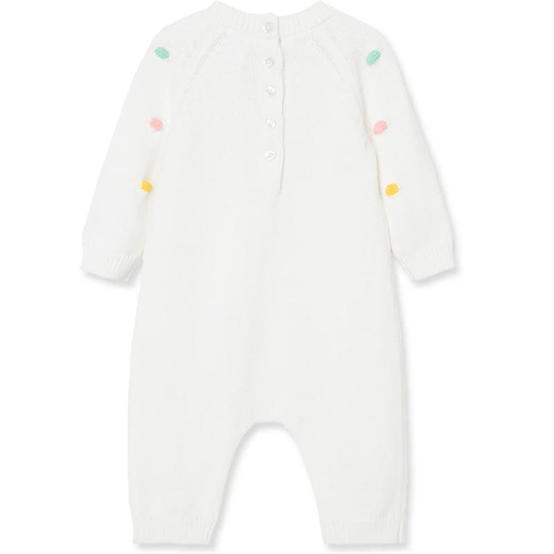 Little Me - Pastel Dots Coverall, Ivory Image 3