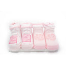 Little Me Pink 2 Pairs Baby Booties For Girls Image 1