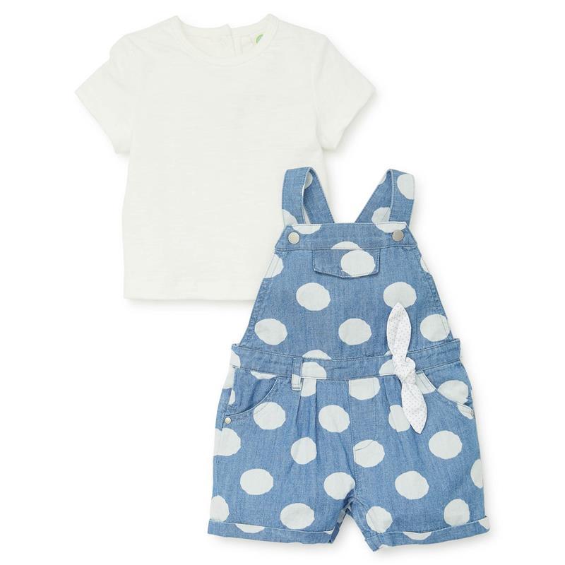 Little Me - Polka Dot Shortall Set - Baby clothing Image 1