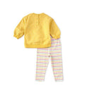 Little Me Rainbow 2Pc Sweatshirt Set - Yellow Image 2