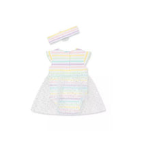 Little Me Rainbow Tutu Bodysuit - Multi Stripe Image 2