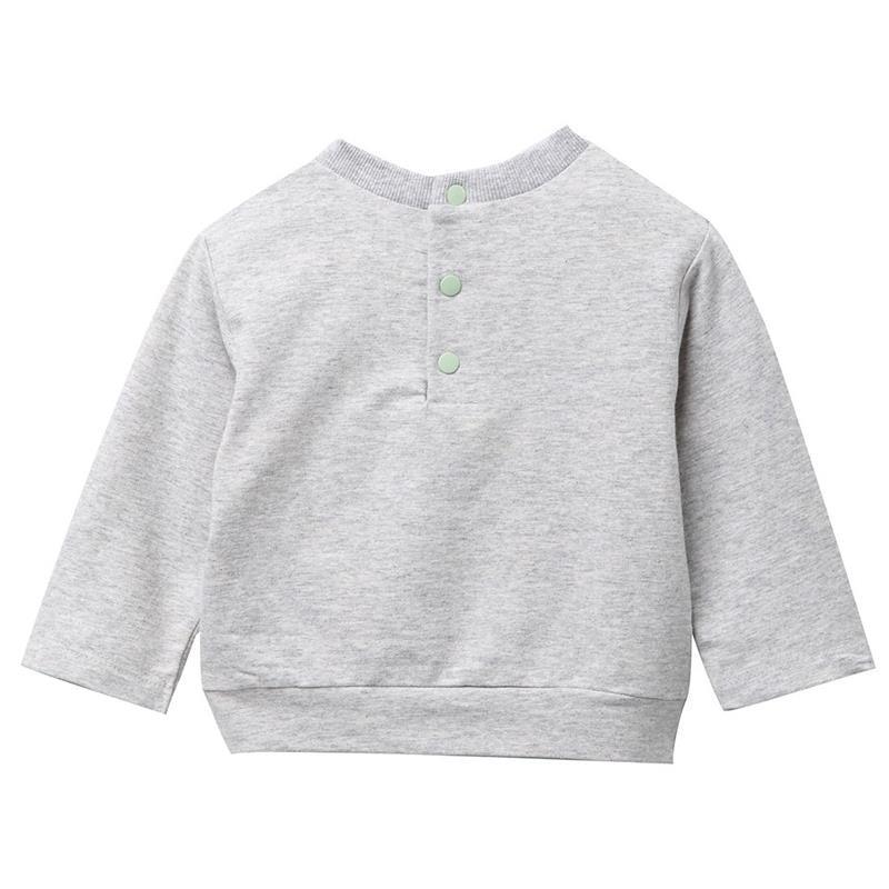 Little Me - Safari B Sweatshirt Set, Grey Image 2