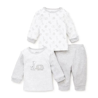 Little Me Safari Charms 3-Piece Pant Set - Grey Image 1