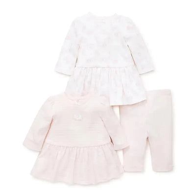 Little Me Safari Charms Dress & Legging Set - Pink Image 1