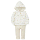 Little Me - Star Hoodie With Legging Set, Ivory.