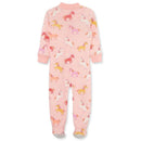Little Me - Unicorn Cotton Zip Front Infant Pajama Image 2