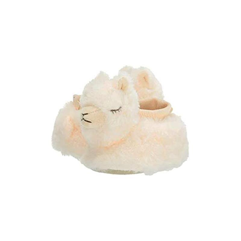 Little Me - Vanilla Cream Faux Fur Llama, 0/6M Image 3