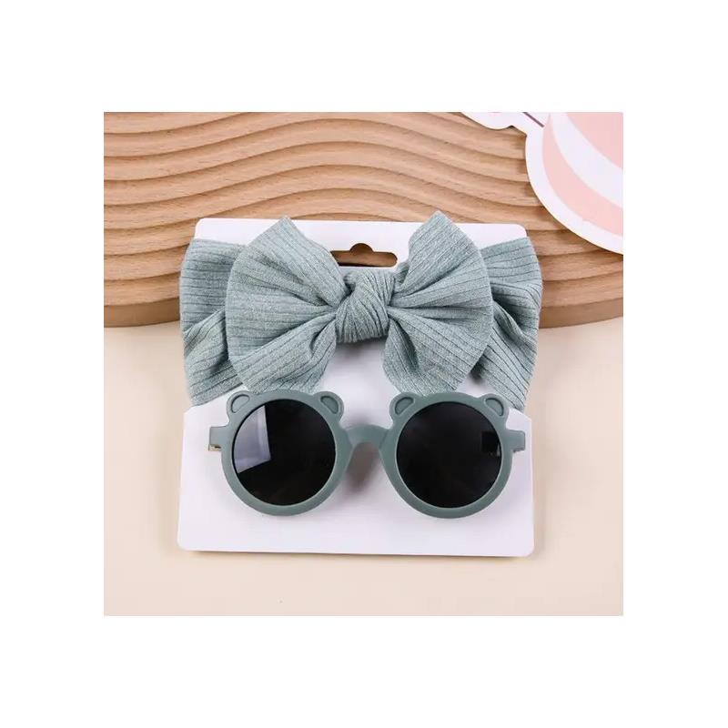 Little Trendy - Baby Sunglasses And Headband Set, Color 9 Image 1
