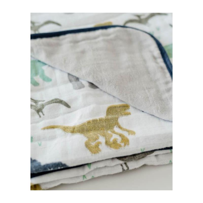 Little Unicorn - Brushed Muslin Quilt, Dino Friends Image 3