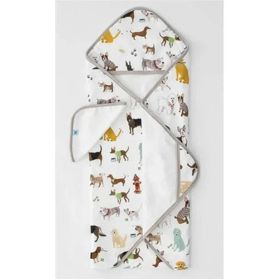 Little Unicorn - Cotton Hooded Towel & Wash Cloth, Woof Image 1