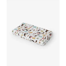 Little Unicorn Cotton Muslin Changing Pad Cover - Woof Image 1