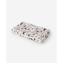 Little Unicorn Cotton Muslin Changing Pad Cover - Woof Image 1