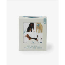 Little Unicorn Cotton Muslin Changing Pad Cover - Woof Image 2