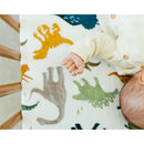 Little Unicorn Cotton Muslin Crib Sheet - Dino Friends Image 13