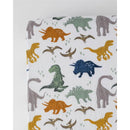 Little Unicorn Cotton Muslin Crib Sheet - Dino Friends Image 3
