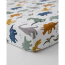 Little Unicorn Cotton Muslin Crib Sheet - Dino Friends Image 7