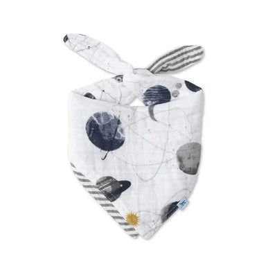 Little Unicorn - Cotton Muslin Reversible Bandana Bib, Planetary Image 1