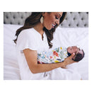 Little Unicorn Cotton Muslin Single Swaddle In Meadow Image 13