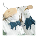 Little Unicorn Cotton Muslin Sleep Bag Large Dino Friends Image 2