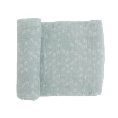 Little Unicorn - Cotton Muslin Swaddle Single, Misty Field Image 1