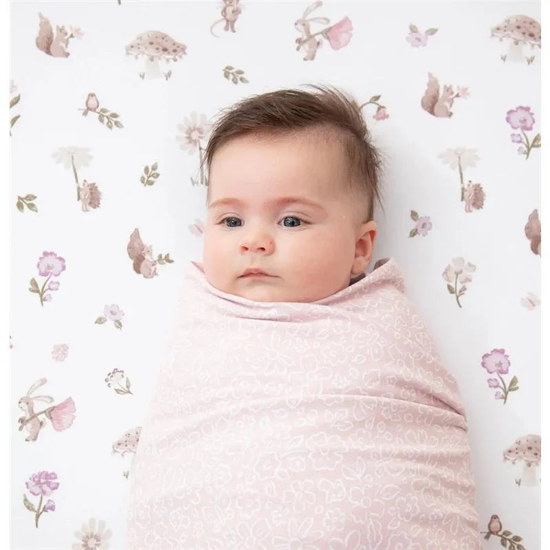 Living Textiles - 2Pk Jersey Swaddle, Mushroom House Image 3