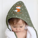 Living Textiles - Baby Hooded Towel, Forest Retreat Green Image 5