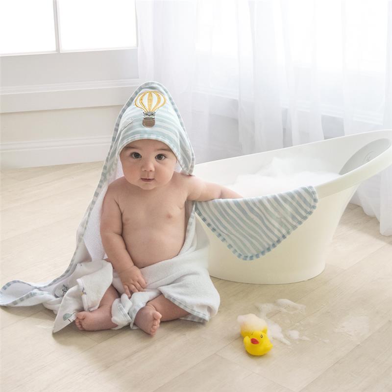 Living Textiles - Baby Hooded Towel, Up Up & Away Image 5