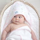 Living Textiles - Baby Organic Muslin Hooded Towel, Botanical Image 5