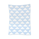 Living Textiles Chenille Baby Blanket - Blue Clouds Image 1