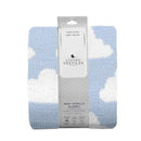 Living Textiles Chenille Baby Blanket - Blue Clouds Image 3