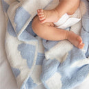 Living Textiles Chenille Baby Blanket - Blue Clouds Image 4