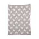 Living Textiles Chenille Baby Blanket - Grey Stars Image 1