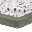 Living Textiles - Cotton Jersey Fitted Sheet, Forest Retreat Image 1