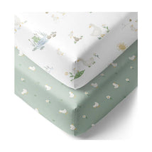 Living Textiles - Cotton Jersey Fitted Sheet, Goosey Goosey Image 2