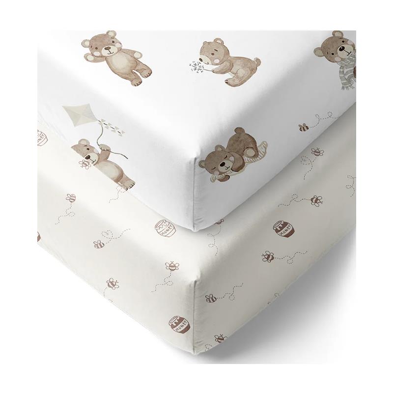 Living Textiles - Cotton Jersey Fitted Sheet Honey Pot Image 3