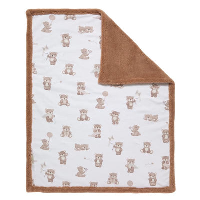 Living Textiles - Jersey Sherpa Blanket Cuddly Bear Image 1