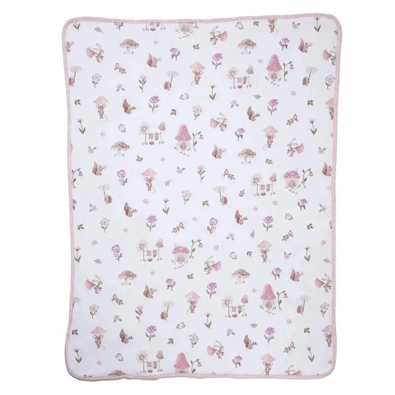 Living Textiles - Jersey Sherpa Blanket, Mushroom House Image 3