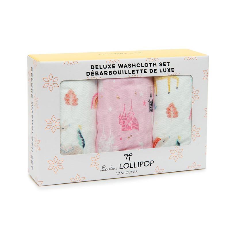 Loulou Lollipop - 3Pk Washcloth Set, Unicorn Dream Image 2