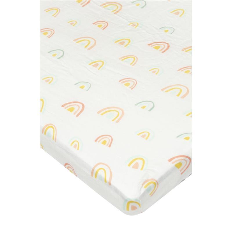 Loulou Lollipop - Crib Sheet, Pastel Rainbow Image 1