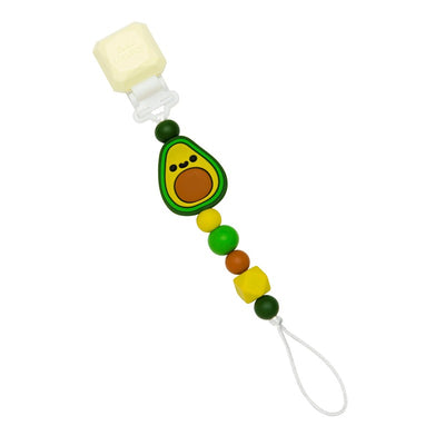 Loulou Lollipop Darling Pacifier Clip - Avocado Image 1