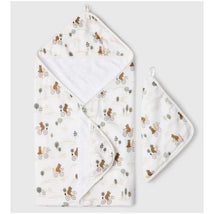 Loulou Lollipop Hooded Towel Set Bears On Bikes Image 1