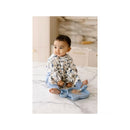 Loulou Lollipop Long Sleeve Bib - Smiley Sharks Image 3
