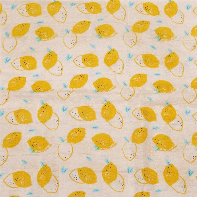 Loulou Lollipop Muslin Baby Swaddle - Cutie Lemon Image 5