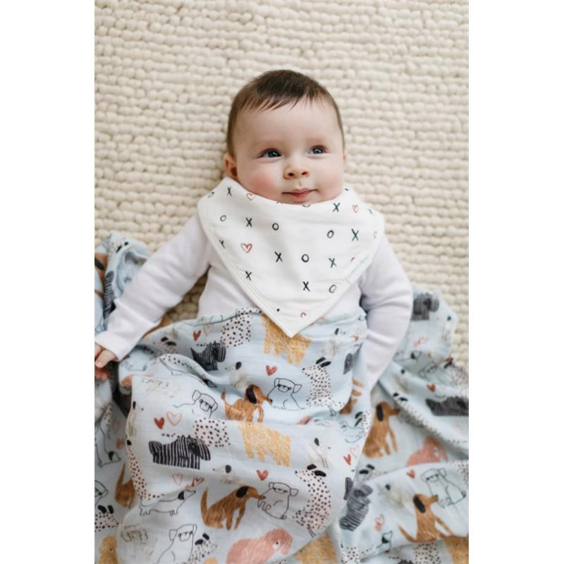 Loulou Lollipop Muslin Swaddle Honey Puppies Image 2