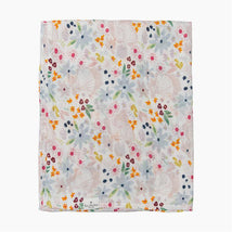 Loulou Lollipop - Muslin Swaddle, Shell Floral Image 1