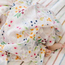Loulou Lollipop - Muslin Swaddle, Shell Floral Image 2