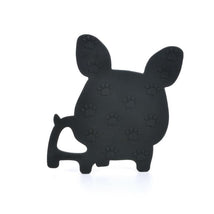 Loulou Lollipop Silicone Teether - Boston Terrier Black Image 2