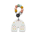 Loulou Lollipop Silicone Teether Set, Pastel Rainbow Image 2