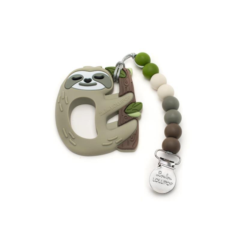 Loulou Lollipop - Silicone Teether Set, Sloth Image 1